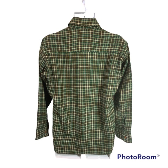 Outback Rider Mens Plaid Western Shirt Size Small Long Sleeve Double Pockets - Picture 5 of 6